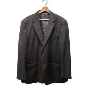 Joseph & Feiss Men's Blue/Gray Wool Blend Classic Fit Blazer Jacket Size 46 Reg.